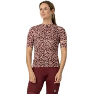 Agu Mini Flower Essential Short Sleeve Jersey Modica Brown 2XL Women Agu Mini Flower Essential Short Sleeve Jersey Modica Brown 2XL Women