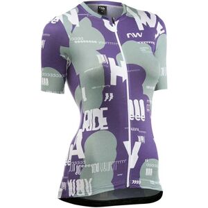 Northwave Blade Type Short Sleeve Jersey Sage / Dark Purple M Women Northwave Blade Type Short Sleeve Jersey Sage / Dark Purple M Women