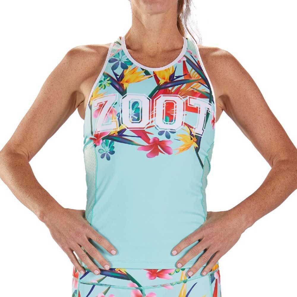 Zoot Ltd Racerback 83 19 Sleeveless Jersey Green / Flowers XS Women