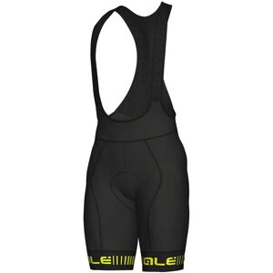 Ale Strada Bib Shorts Black Fluor Yellow 2XL Men Ale Strada Bib Shorts Black Fluor Yellow 2XL Men