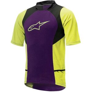 Alpinestars Bicycle Drop 2 Short Sleeve Jersey Purple / Yellow M Men Alpinestars Bicycle Drop 2 Short Sleeve Jersey Purple / Yellow M Men