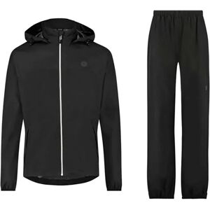 Agu Go Rain Essential Jacket And Pants Set Black XL Men Agu Go Rain Essential Jacket And Pants Set Black XL Men