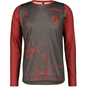 Scott Trail Vertic Long Sleeve Jersey Tuscan Red / Dark Grey M Men Scott Trail Vertic Long Sleeve Jersey Tuscan Red / Dark Grey M Men