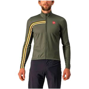 Castelli Unlimited Thermal Long Sleeve Jersey Military Green / Goldenrod 2XL Men Castelli Unlimited Thermal Long Sleeve Jersey Military Green / Goldenrod 2XL Men