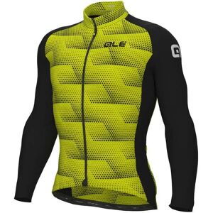 Ale Solid Sharp Long Sleeve Jersey Black / Fluor Yellow M Men Ale Solid Sharp Long Sleeve Jersey Black / Fluor Yellow M Men