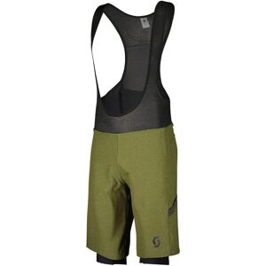 Scott Gravel Hybrid +++ Bib Shorts Fir Green / Black S Men Scott Gravel Hybrid +++ Bib Shorts Fir Green / Black S Men