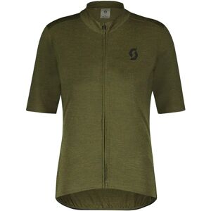 Scott Gravel Merino Short Sleeve Jersey Fir Green / Black M Men Scott Gravel Merino Short Sleeve Jersey Fir Green / Black M Men