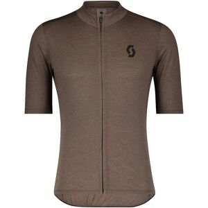 Scott Gravel Merino Short Sleeve Jersey Shadow Brown / Black S male Scott Gravel Merino Short Sleeve Jersey Shadow Brown / Black S male