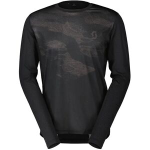 Scott Trail Flow Long Sleeve Enduro Jersey Black / Dark Grey M Men Scott Trail Flow Long Sleeve Enduro Jersey Black / Dark Grey M Men