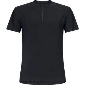 Oakley Apparel Point To Point 1/4 Zip Short Sleeve Jersey Blackout XS Men Oakley Apparel Point To Point 1/4 Zip Short Sleeve Jersey Blackout XS Men