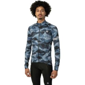 Agu Abstract Mountains Performance Long Sleeve Jersey Steel Blue M Men Agu Abstract Mountains Performance Long Sleeve Jersey Steel Blue M Men