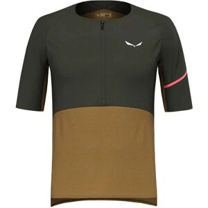 Salewa Vento Am Short Sleeve Jersey Dark Olive L Men Salewa Vento Am Short Sleeve Jersey Dark Olive L Men