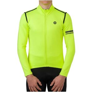 Agu Performance Rain Long Sleeve Jersey Fluo Yellow 2XL Men Agu Performance Rain Long Sleeve Jersey Fluo Yellow 2XL Men