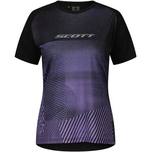 Scott Trail Tuned Short Sleeve Jersey Black / Swish Purple XS male Scott Trail Tuned Short Sleeve Jersey Black / Swish Purple XS male