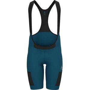 Odlo Explorer Cargo Bib Shorts Blue Wing Teal / Black L Men Odlo Explorer Cargo Bib Shorts Blue Wing Teal / Black L Men