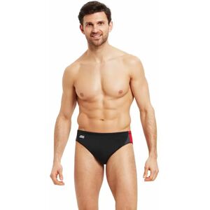 Zoggs Prism Racer Swimming Brief Black / Red S Men Zoggs Prism Racer Swimming Brief Black / Red S Men