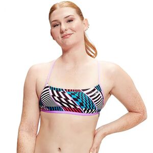 Speedo Allover Digital Cross Back Crop Top Bikini Top Black / White / Watermelon / Bolt / Sweet Purple UK 28 Women Speedo Allover Digital Cross Back Crop Top Bikini Top Black / White / Watermelon / Bolt / Sweet Purple UK 28 Women