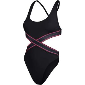 Speedo Convertible Cut Out Swimsuit Anthracite 2XS Women Speedo Convertible Cut Out Swimsuit Anthracite 2XS Women