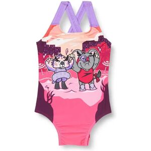 Speedo Learn To Swim Printed Crossback Swimsuit Cherry Pink / Cupid Coral / Sweet Taro 3 Years Girls Speedo Learn To Swim Printed Crossback Swimsuit Cherry Pink / Cupid Coral / Sweet Taro 3 Years Girls