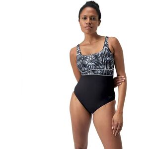 Speedo Shaping Contoureclipse Printed Swimsuit Black / Oxid Grey / White UK 36 Women Speedo Shaping Contoureclipse Printed Swimsuit Black / Oxid Grey / White UK 36 Women