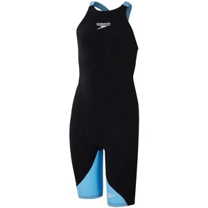 Speedo Fastskin Lzr Ignite Kneeskin Open Back Competition Swimsuit Black / Picton Blue 7-8 Years Girls Speedo Fastskin Lzr Ignite Kneeskin Open Back Competition Swimsuit Black / Picton Blue 7-8 Years Girls