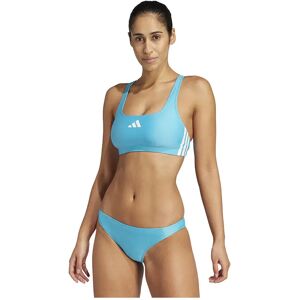 Adidas 3 Stripes V Back Bikini Lucid Cyan / White 38 Women Adidas 3 Stripes V Back Bikini Lucid Cyan / White 38 Women