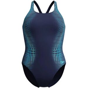 Speedo Digital Printed Medalist Swimsuit Lagoon Blue UK 32 Women Speedo Digital Printed Medalist Swimsuit Lagoon Blue UK 32 Women