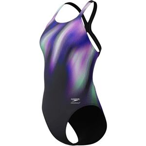 Speedo Fl Placement Printed Powerback Swimsuit Blurry Glass / Black UK 34 Women Speedo Fl Placement Printed Powerback Swimsuit Blurry Glass / Black UK 34 Women