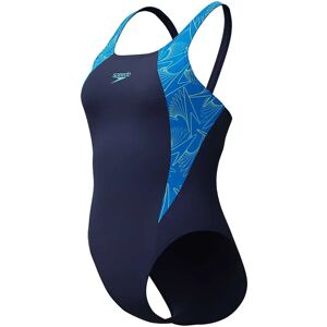 Speedo Hyperboom Splice Muscleback Swimsuit Lagoon Blue UK 34 Women Speedo Hyperboom Splice Muscleback Swimsuit Lagoon Blue UK 34 Women