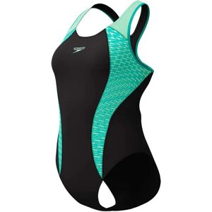 Speedo Placement Laneback Swimsuit Turquoise Gem UK 38 Women Speedo Placement Laneback Swimsuit Turquoise Gem UK 38 Women