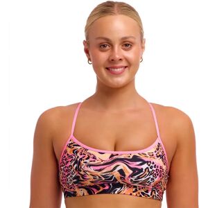 Funkita Swim Crop Bikini Top Tipsy Tiger AUS 12 Women Funkita Swim Crop Bikini Top Tipsy Tiger AUS 12 Women