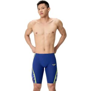 Speedo Fastskin Lzr Pure Intent 2.0 Printed High Waist Jammer Noble Navy / Morphosis / Hyper Yellow UK 22 Men Speedo Fastskin Lzr Pure Intent 2.0 Printed High Waist Jammer Noble Navy / Morphosis / Hyper Yellow UK 22 Men
