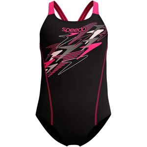 Speedo Medley Logo Medalist Swimsuit Anthracite / Margarita Pink 7-8 Years Girls Speedo Medley Logo Medalist Swimsuit Anthracite / Margarita Pink 7-8 Years Girls