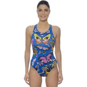 Turbo Style Butterfly Swimsuit Royal 2XL Women Turbo Style Butterfly Swimsuit Royal 2XL Women