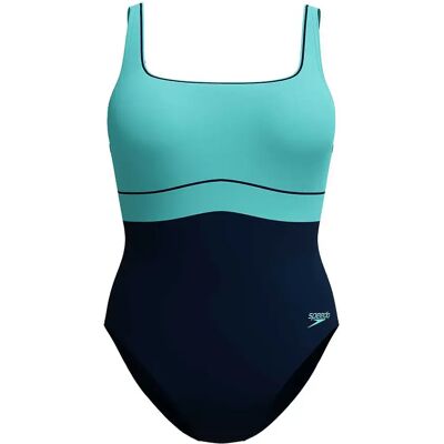 Speedo Shaping Contoureclipse Swimsuit True Navy / Arctic Glass UK 40 Women Speedo Shaping Contoureclipse Swimsuit True Navy / Arctic Glass UK 40 Women