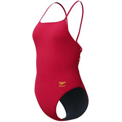 Speedo Fl Solid Web Back Swimsuit Ruby UK 28 Women Speedo Fl Solid Web Back Swimsuit Ruby UK 28 Women