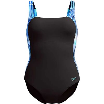 Speedo Shaping Lunalustre Printed Swimsuit Indigo Glow UK 44 Women Speedo Shaping Lunalustre Printed Swimsuit Indigo Glow UK 44 Women