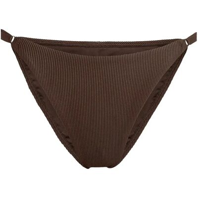 Adidas Iconisea Ribbed Bikini Bottom Aurora Coffee 34 Women Adidas Iconisea Ribbed Bikini Bottom Aurora Coffee 34 Women