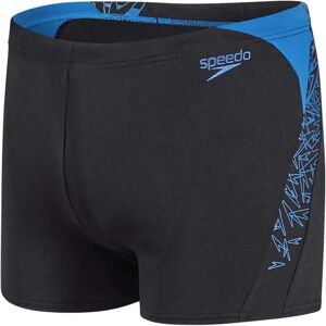 Speedo Boom Splice Swimming Boxer Black / Blue UK 30 Men Speedo Boom Splice Swimming Boxer Black / Blue UK 30 Men
