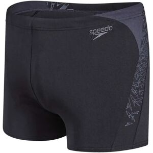 Speedo Boom Splice Swimming Boxer Black / Grey UK 30 Men Speedo Boom Splice Swimming Boxer Black / Grey UK 30 Men