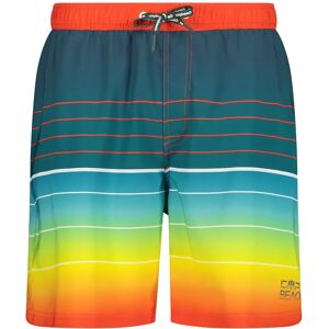 Cmp 33r9077 Medium Swimming Shorts F.Orange / J.Green 4XL Men Cmp 33r9077 Medium Swimming Shorts F.Orange / J.Green 4XL Men