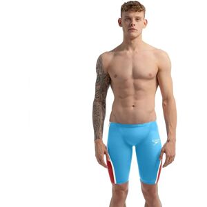 Speedo Fastskin Lzr Pure Intent 2.0 Jammer Picton Blue / Flame Red / Snow Reflective UK 25 Men Speedo Fastskin Lzr Pure Intent 2.0 Jammer Picton Blue / Flame Red / Snow Reflective UK 25 Men