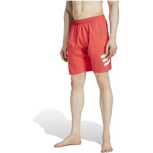 Adidas 3 Stripes 8´´ Swimming Shorts Semi Lucid Red / White S Men Adidas 3 Stripes 8´´ Swimming Shorts Semi Lucid Red / White S Men
