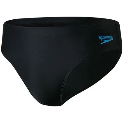 Speedo Tech Panel 7 Cm Swimming Brief Black / Mango / Pool UK 30 Men Speedo Tech Panel 7 Cm Swimming Brief Black / Mango / Pool UK 30 Men