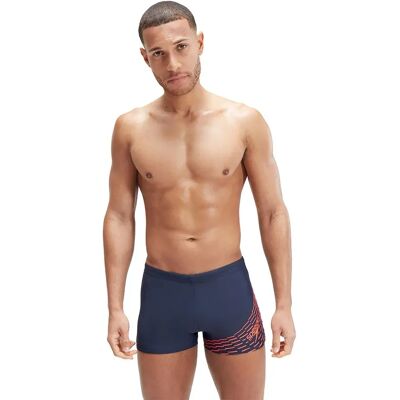 Speedo Medley Logo Swimming Boxer True Navy / Volcanic Orange UK 28 Men Speedo Medley Logo Swimming Boxer True Navy / Volcanic Orange UK 28 Men