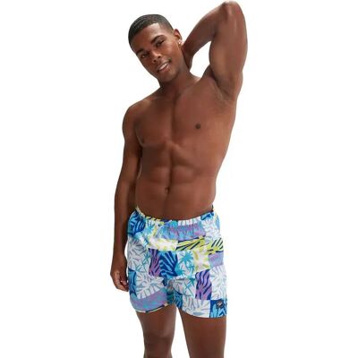 Speedo Printed Leisure 16´´ Swimming Shorts True Cobalt / Piction Blue / Sweet Purple / Bitter Lime / XL Men Speedo Printed Leisure 16´´ Swimming Shorts True Cobalt / Piction Blue / Sweet Purple / Bitter Lime / XL Men