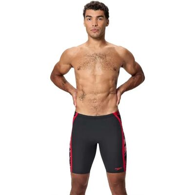 Speedo Hyperboom Splice Jammer Anthracite / High Risk Red UK 34 Men Speedo Hyperboom Splice Jammer Anthracite / High Risk Red UK 34 Men