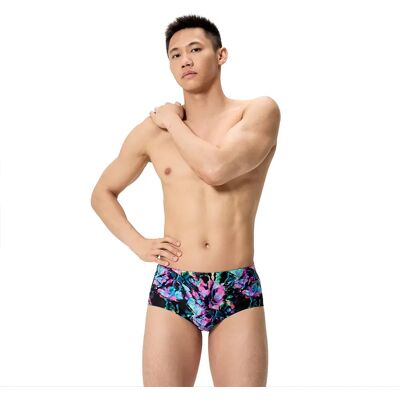 Speedo Printed 5.3in Swimming Brief Glitchy Garden / Black UK 30 Men Speedo Printed 5.3in Swimming Brief Glitchy Garden / Black UK 30 Men