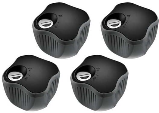 Thule Able Knob 527 Lock Black 4 Units unisex