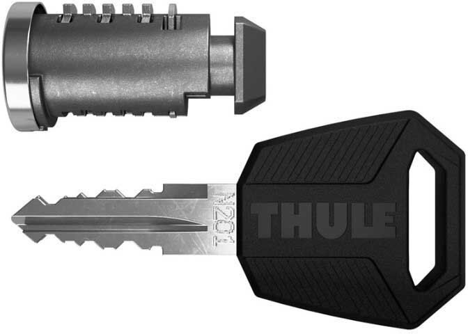 Thule One System Key 4 Units Silver / Black One Size unisex